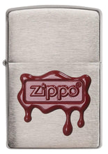 Load image into Gallery viewer, Zippo Lighter - Personalized Message Engraved on Backside Red Wax Seal Zippo Logo #29492