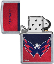 Load image into Gallery viewer, Zippo 2021 NHL Washington Capitals Street Chrome Pocket Lighter