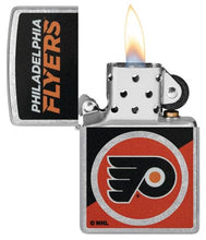 Load image into Gallery viewer, Zippo Lighter - Custom Engraved with Your Message for NHL Philadelphia Flyers 2024 Street Chrome Pocket Lighter 46202