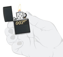 Load image into Gallery viewer, Zippo Lighter - Custom Engraved with Your Message for James Bond 007™ Design Black Matte Pocket Lighter 46297