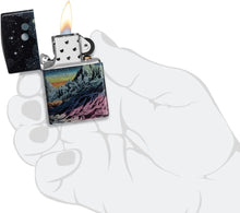 Load image into Gallery viewer, Zippo - Customized Message on Space in Color 540 Tumbled Chrome Pocket 46432