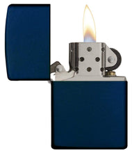 Load image into Gallery viewer, Zippo - Customize Message Engrave Matte Colors Windproof (Navy Blue) #239