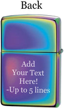 Load image into Gallery viewer, Zippo Lighter- Personalized Engrave Animal Design Spectrum Butterfly Z190