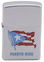 Load image into Gallery viewer, Zippo Lighter- Personalized Message Puerto Rico Flag Windproof Lighter #Z197
