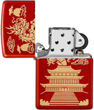Load image into Gallery viewer, Zippo Eastern Design Metallic Red Pocket Lighter