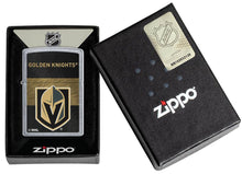 Load image into Gallery viewer, Zippo Lighter - Personalized Customize Message Engrave on Backside for Vegas Golden Knights NHL Team 48057