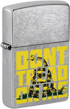 Load image into Gallery viewer, Zippo Lighter - Custom Message Engrave Don't Tread on Me - Street Chrome 48952