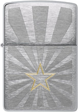 Load image into Gallery viewer, Zippo Lighter - Customized Message Engraved Star Western - Brushed Chrome 48657