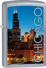 Load image into Gallery viewer, Zippo Lighter- Personalized Engrave for USA City and States Chicago Z099