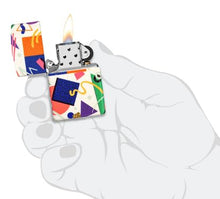 Load image into Gallery viewer, Zippo Lighter - Custom Engraved with Your Message for Throwback Pattern Design 540 Color Glow in The Dark Pocket Lighter 46286