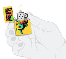 Load image into Gallery viewer, Zippo Lighter - Custom Engraved with Your Message for Blazing Beauty Design Sunflower Pocket Lighter 46231