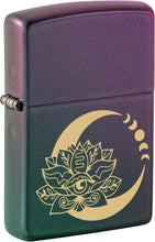 Load image into Gallery viewer, Zippo Lotus Moon Design Iridescent Pocket Lighter