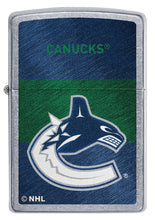 Load image into Gallery viewer, Zippo Lighter - Personalized Customize Message Engrave on Backside for Vancouver Canucks NHL Team 48056
