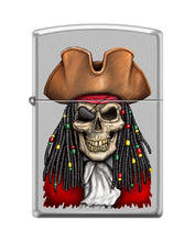 Load image into Gallery viewer, Zippo Lighter- Skull Design Windproof Lighter (Pirate Captain #Z5547)