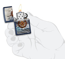 Load image into Gallery viewer, Zippo Lighter- Personalized Engrave for Compass Design Navy Matte #49408