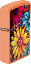 Load image into Gallery viewer, Zippo Lighter - Customized Message on Flowers Orange Matte Pocket Lighter 46434