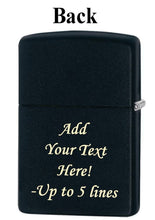 Load image into Gallery viewer, Zippo Lighter - Personalized Custom Message Engrave on Back for Butterfly Windproof Zippo Lighter #z251