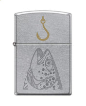 Load image into Gallery viewer, Zippo Lighter- Personalized Engrave Fishhook Design #Z5384