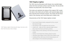 Load image into Gallery viewer, Zippo Lighter - Personalized Message Engraved Black Crackle 1941 Replica 1941 Black Crackle 28582