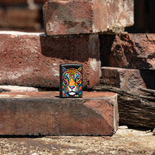 Load image into Gallery viewer, Zippo Lighter - Customized Message on Tiger Stripes Black Matte Pocket 46235