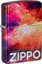 Load image into Gallery viewer, Zippo Lighter - Custom Message Engrave on Tie Dye Design - 540 Fusion 48982