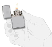 Load image into Gallery viewer, Zippo Lighter - Personalized Custom Message Engrave Chrome Windproof Lighter High Polish Chrome 250