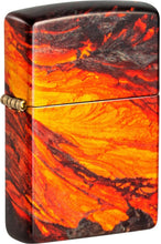 Load image into Gallery viewer, Zippo Lighter - Personalized Customize Message Engrave on Backside Lava Flow Lighter Fusion 48622