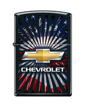 Load image into Gallery viewer, Zippo Lighter -for Chevy Chevrolet Bowties Burst Flags USA American #Z5322