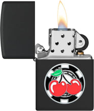 Load image into Gallery viewer, Zippo Lighter- Personalized Engrave Ace of Spades Casino Cherries 48905