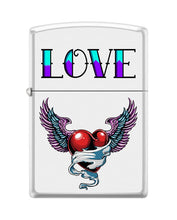 Load image into Gallery viewer, Zippo Lighter-Tattoo Heart White Matte Windproof Lighter #Z5487