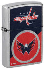Load image into Gallery viewer, Zippo Lighter - Custom Engraved with Your Message for NHL Washington Capitals 2024 Street Chrome Pocket Lighter 46211