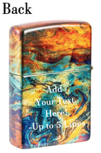 Load image into Gallery viewer, Zippo Lighter- Personalized for Colorful 540 Fusion Tumbled Pocket Lighter 48778