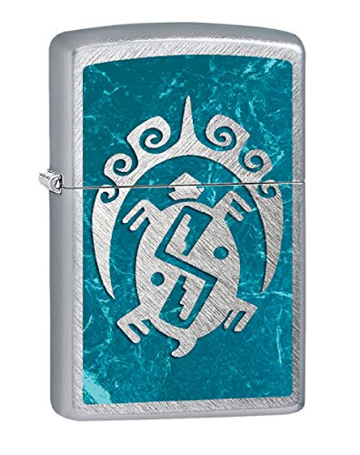Zippo Lighter- Personalized Message for Turtle Design Herringbone Sweep #Z158