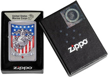Load image into Gallery viewer, Zippo Lighter- Personalized Engrave for U.S. Marine Corps USMC Globe #49317
