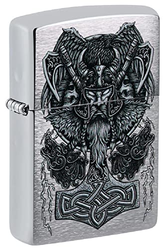 Zippo Lighter- Personalized Engrave on Viking Design Warrior #49777