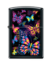 Load image into Gallery viewer, Zippo Lighter- Personalized Engrave Butterflies Black Matte #Z5467
