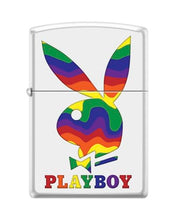 Load image into Gallery viewer, Zippo Lighter- Personalized Engrave for Playboy Bunny Bunny Pride Rainbow Z5559
