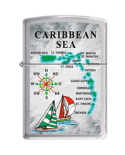 Load image into Gallery viewer, Zippo Lighter-Personalized Custom Message Engraved on Backside Sailing Brushed Chrome Windproof Lighter #Z5420
