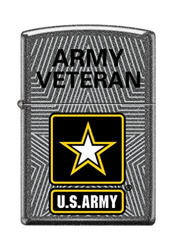 Zippo Lighter- Personalized Engrave U.S. Army Iron Stone Z5073