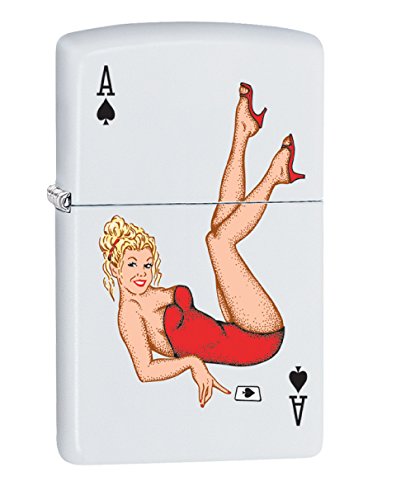 Zippo Lighter- Personalized Message Engrave Blond Girl Ace Windproof Lighter