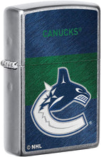 Load image into Gallery viewer, Zippo 2021 NHL Vancouver-Canucks Street Chrome Pocket Lighter
