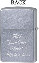 Load image into Gallery viewer, Zippo Lighter- Personalized Message Engrave Lion Design Lion Fire #Z407
