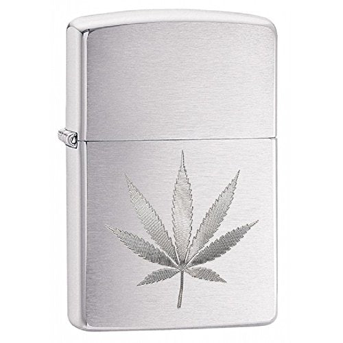 Zippo Lighter- Personalized Message Engrave Leaf Design Windproof Lighter #29587