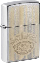 Load image into Gallery viewer, Zippo Jack Daniel&#39;s Logo Street Chrome Pocket Lighter
