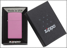 Load image into Gallery viewer, Zippo Lighter- Personalized Engrave on Slim Size Pink Matte #1638
