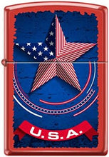 Load image into Gallery viewer, Zippo Lighter- Personalized for US Patriotic U.S.A. Banner Flag Z5125
