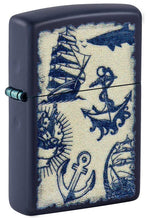 Load image into Gallery viewer, Zippo Lighter- Personalized Engrave Nautical Symbol Navy Matte #49774
