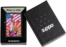 Load image into Gallery viewer, Zippo Lighter- Personalized for US Patriotic Statue of Liberty Colorful 49784
