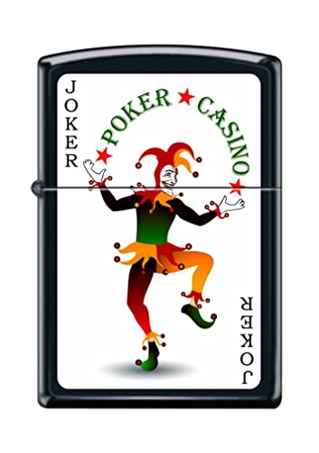 Zippo Lighter- Personalized Engrave Ace of Spades Card Casino Joker #Z5051