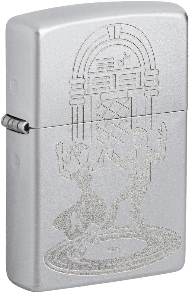 Zippo Lighter- Personalized Engrave for Black Light Swing Dancing Couple 48728